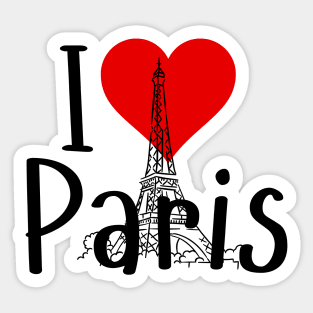 I Love Paris Sticker